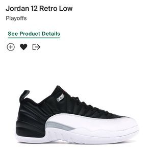 Jordan 12 Retro Low Playoffs